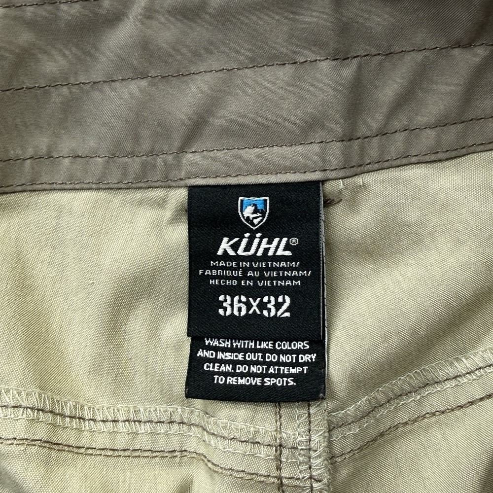 Kuhl Revolvr Pants Lightweight Hiking Stretch 36x32 Mens Beige Patina Outdoors - Picture 5 of 12